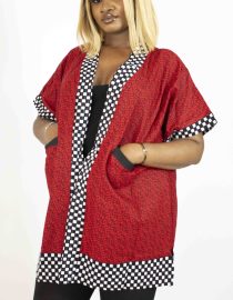 Afro-Majestic Kimono (Stripe)