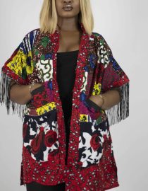 Afro-Majestic Kimono (Fringe)