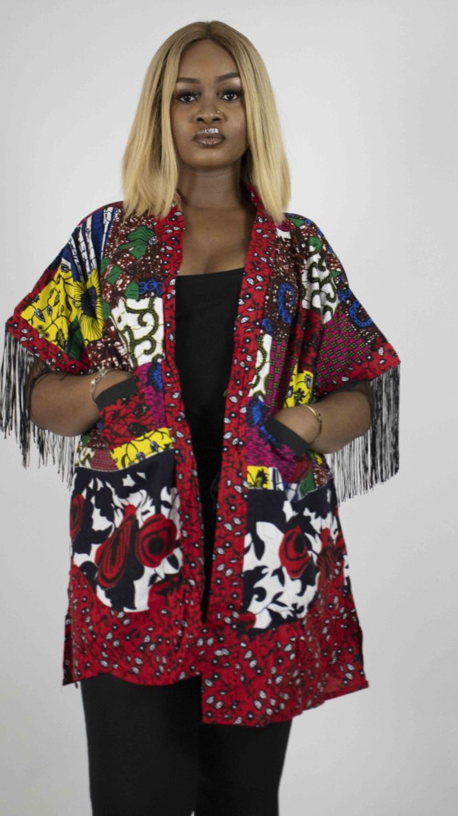 Afro-Majestic Kimono (Fringe)