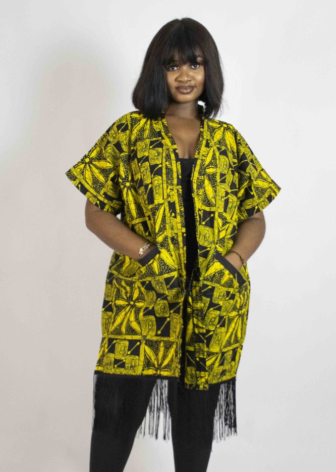 Afro-Majestic Kimono (Fringe)