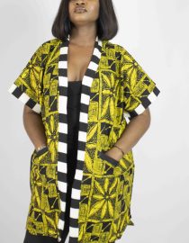 Afro-Majestic Kimono (Stripe)