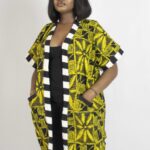 Afro-Majestic Kimono (Stripe)