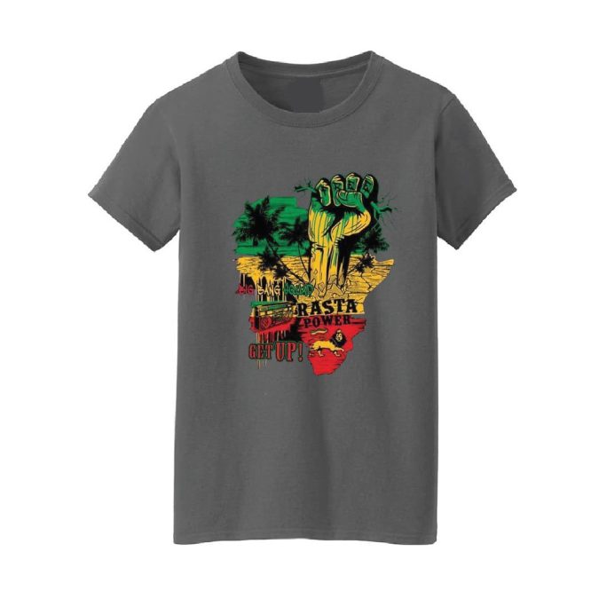 Rasta Power Print T-Shirt