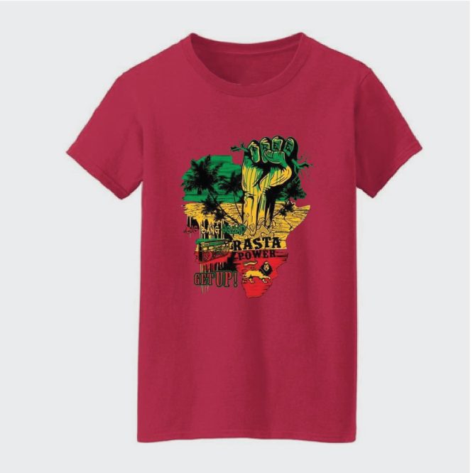 Rasta Power Print T-Shirt