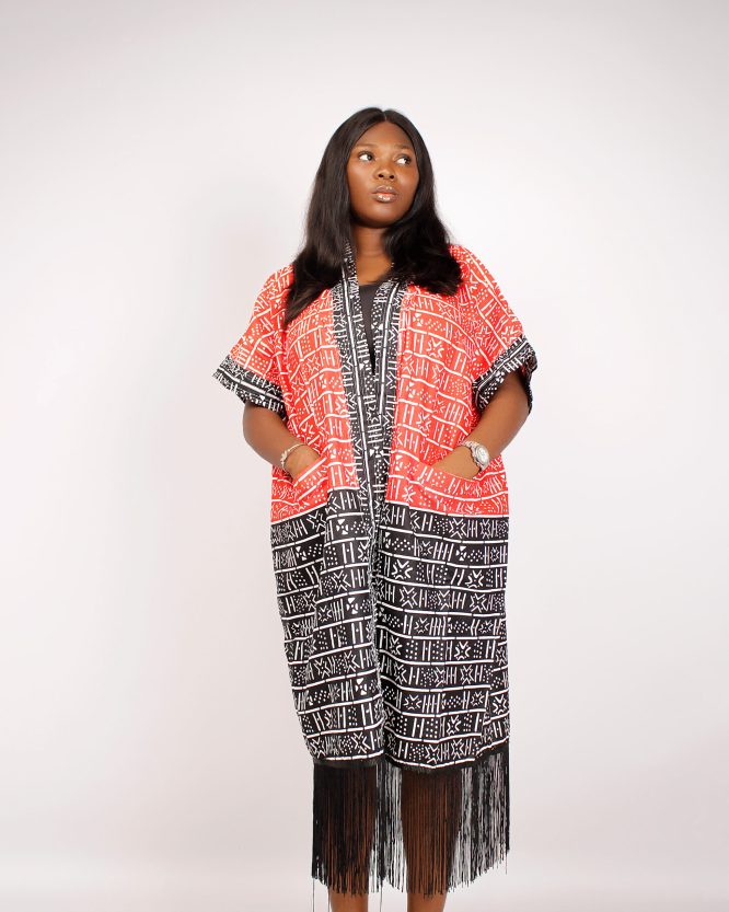 Afro-Majestic Kimono (Fringe)