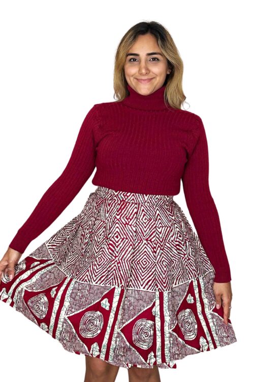 Seasonal Chic Ankara Wrap Skirt