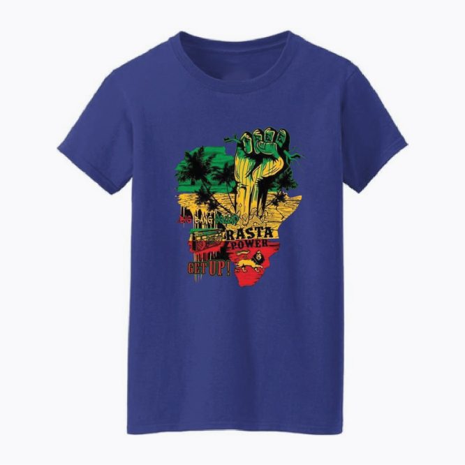 Rasta Power Print T-Shirt