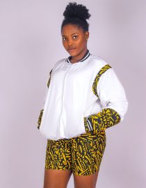 Sleek Savannah Varsity Jacket