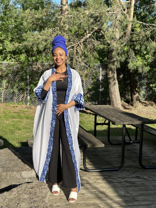 Afro-Majestic Kimono (Chiffon)