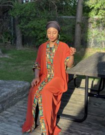 Afro-Majestic Kimono (Chiffon)