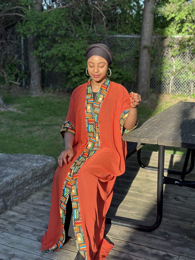 Afro-Majestic Kimono (Chiffon)