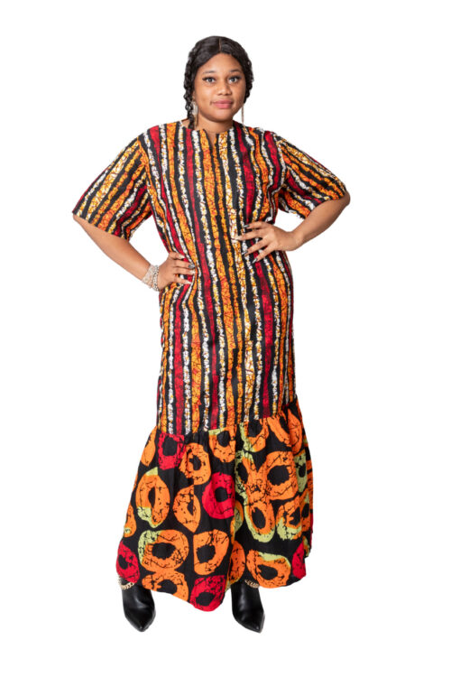 Dalila Afro-Long Dress