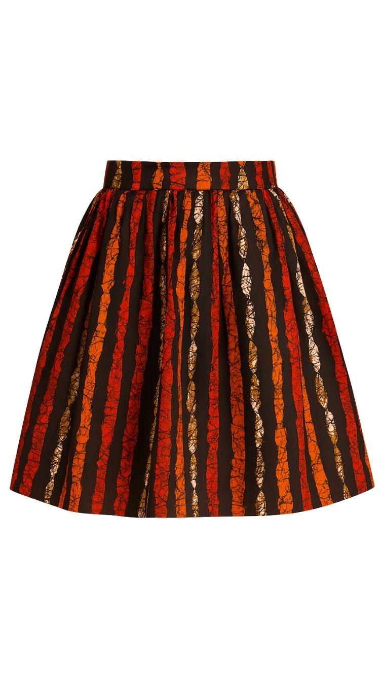 Sunset Pleat short Skirt