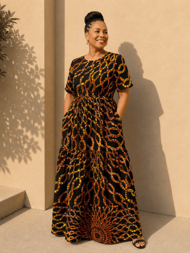 Nikazy Long Carribean Dress